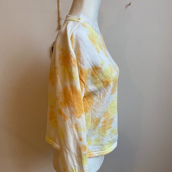 Z By Zella BNWOT "Sunset" Tie Dye Sweatshirt Pullover Cropped - Picture 3 of 7